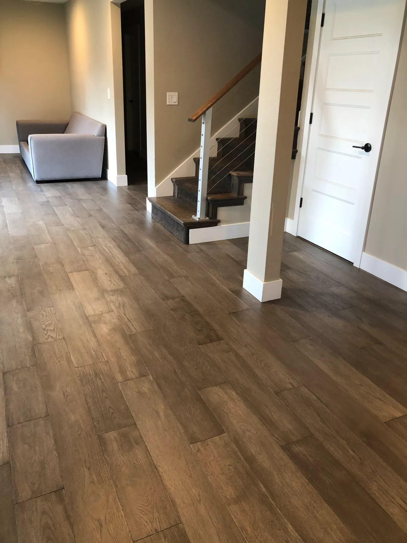 Basement LVP flooring